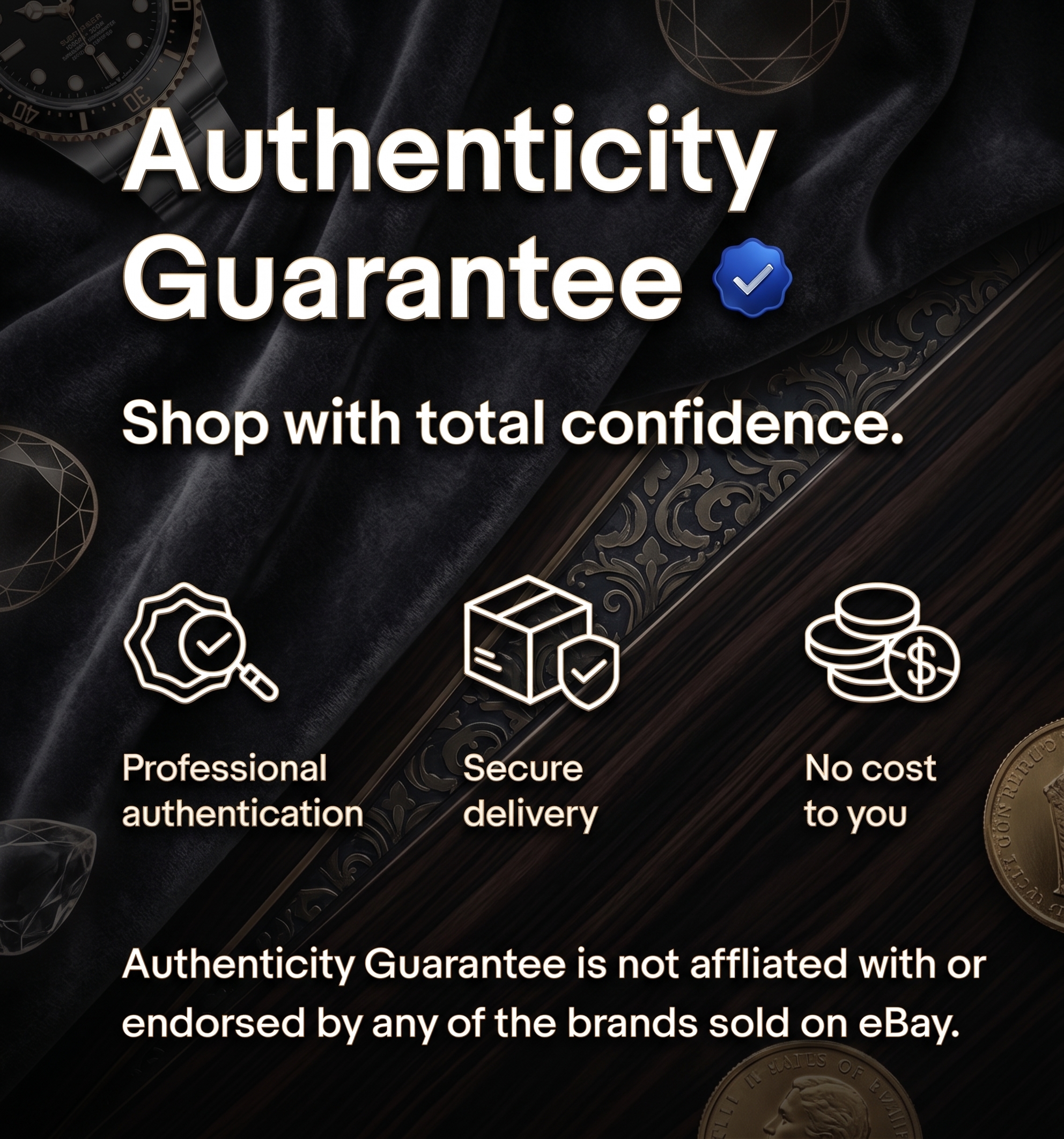 Designer brands supported by eBay authenticity guarantee Australia